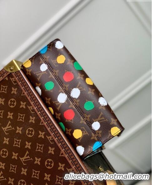 Super Quality Louis Vuitton LVxYK OnTheGo PM Tote Bag with Painted Dots M46380 2023