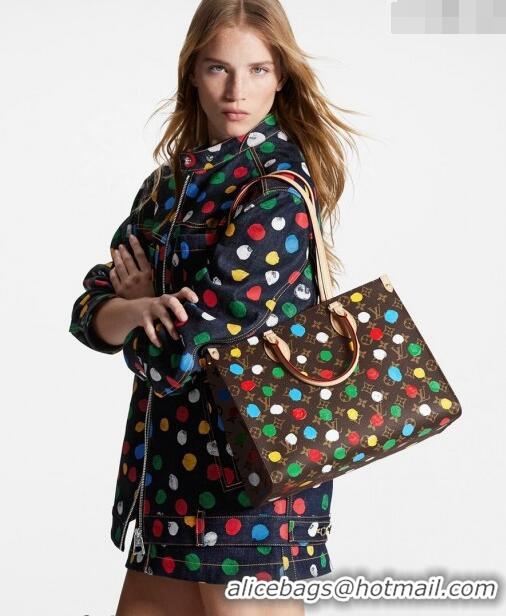 Trendy Design Louis Vuitton LVxYK OnTheGo MM Tote Bag with Painted Dots M46379 2023