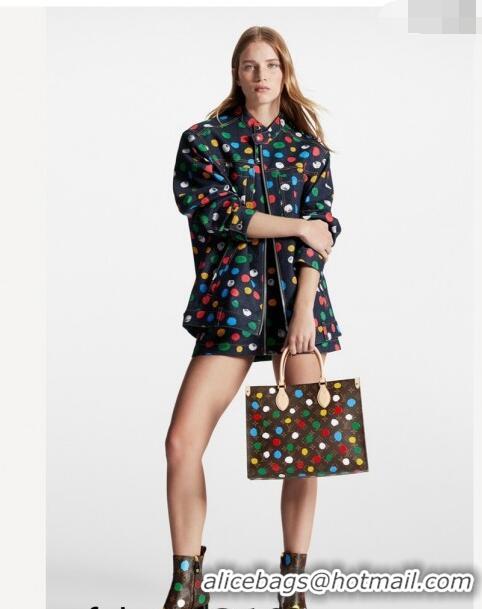 Trendy Design Louis Vuitton LVxYK OnTheGo MM Tote Bag with Painted Dots M46379 2023