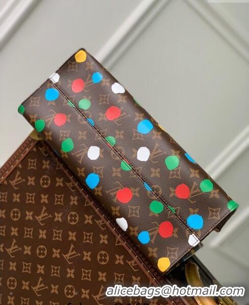 Trendy Design Louis Vuitton LVxYK OnTheGo MM Tote Bag with Painted Dots M46379 2023