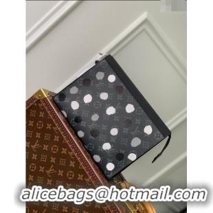 Cheapest Louis Vuitton LVxYK Pochette Voyage Bag in Monogram Eclipse Canvas M81934 Black 2023