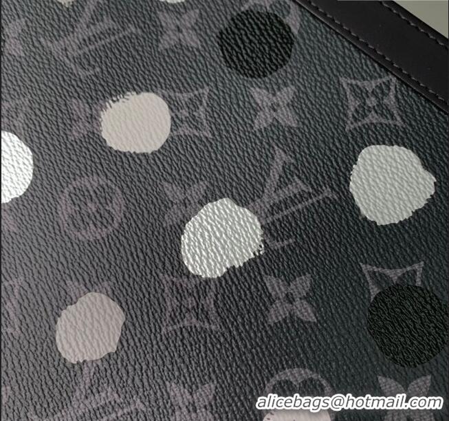 Cheapest Louis Vuitton LVxYK Pochette Voyage Bag in Monogram Eclipse Canvas M81934 Black 2023