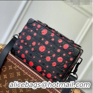 Promotional Louis Vuitton LVxYK Handle Soft Trunk Bag with Bold Red Dots in Black Monogram Leather M21677 2023