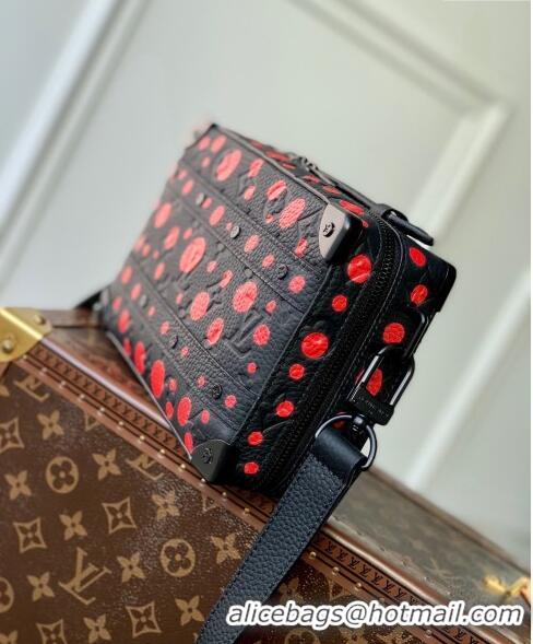 Promotional Louis Vuitton LVxYK Handle Soft Trunk Bag with Bold Red Dots in Black Monogram Leather M21677 2023