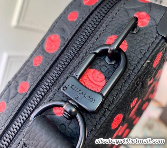 Promotional Louis Vuitton LVxYK Handle Soft Trunk Bag with Bold Red Dots in Black Monogram Leather M21677 2023