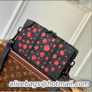 Top Quality Louis Vuitton LVxYK Handle Wearable Wallet with Bold Red Dots in Black Monogram Leather M81905 2023