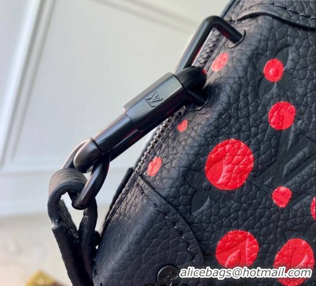 Top Quality Louis Vuitton LVxYK Handle Wearable Wallet with Bold Red Dots in Black Monogram Leather M81905 2023