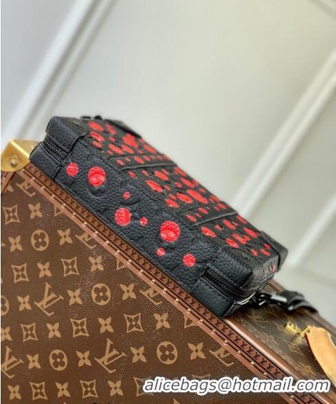 Top Quality Louis Vuitton LVxYK Handle Wearable Wallet with Bold Red Dots in Black Monogram Leather M81905 2023