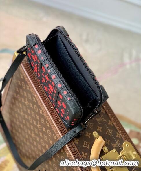 Top Quality Louis Vuitton LVxYK Handle Wearable Wallet with Bold Red Dots in Black Monogram Leather M81905 2023