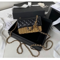 Good Product Chanel 23C Original Leather AS3717 Black & Gold-Tone