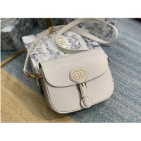 Top Quality MEDIUM DIOR BOBBY BAG Box Calfskin M9319 white