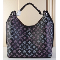 Reasonable Price Louis Vuitton CARMEL Hobo M21299 black & Purple