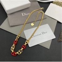 Fashion Ladies Most Popular Dior Necklace CE10160 Red