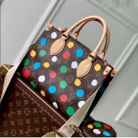 Super Quality Louis Vuitton LVxYK OnTheGo PM Tote Bag with Painted Dots M46380 2023