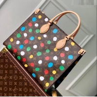 Trendy Design Louis Vuitton LVxYK OnTheGo MM Tote Bag with Painted Dots M46379 2023