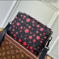 Promotional Louis Vuitton LVxYK Handle Soft Trunk Bag with Bold Red Dots in Black Monogram Leather M21677 2023