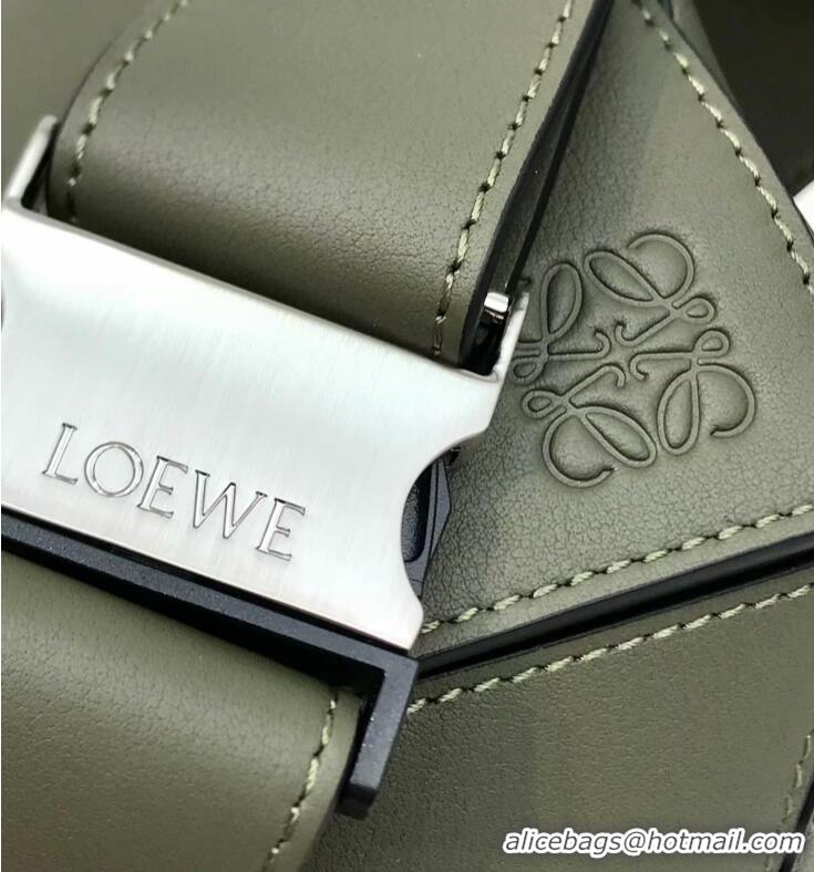 Grade Quality Loewe Small Puzzle Bumbag in Classic Calfskin 10176 Green 2022