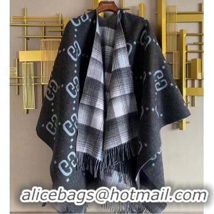 New Fashion Gucci Reversible GG Wool Cape G553118