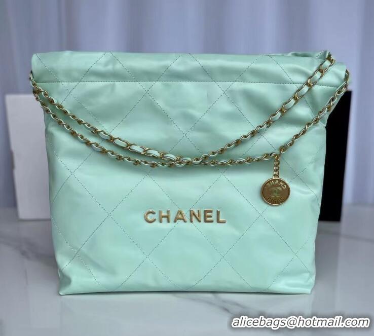 New Fashion Discount CHANEL 22 HANDBAG AS3261 Light Green