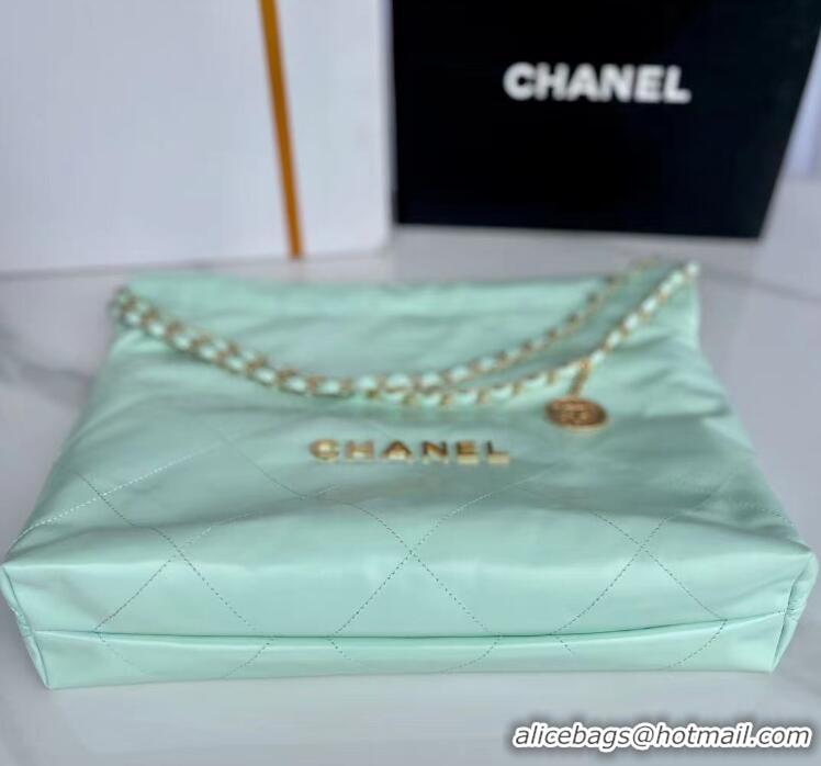 New Fashion Discount CHANEL 22 HANDBAG AS3261 Light Green