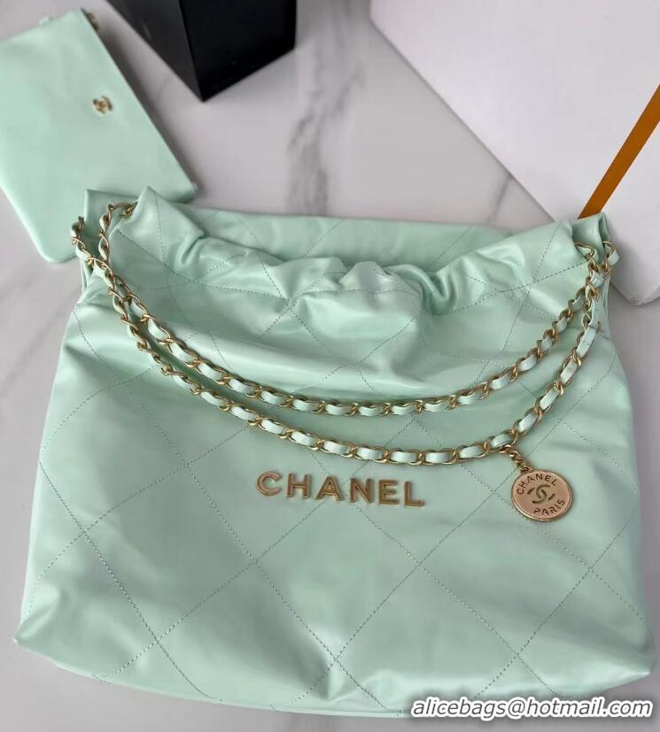 New Fashion Discount CHANEL 22 HANDBAG AS3261 Light Green