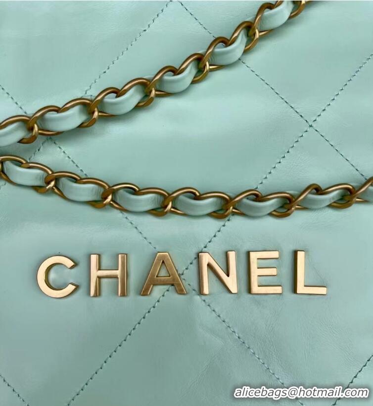 New Fashion Discount CHANEL 22 HANDBAG AS3261 Light Green