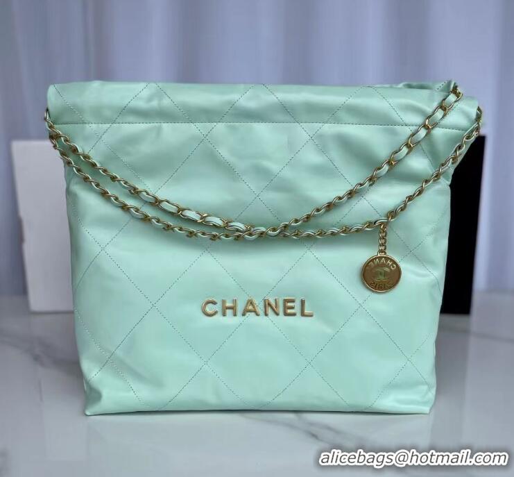 New Fashion Discount CHANEL 22 HANDBAG AS3261 Light Green