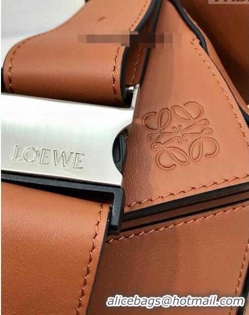 Super Quality Loewe Small Puzzle Bumbag in Classic Calfskin 10176 Caramel Brown 2022