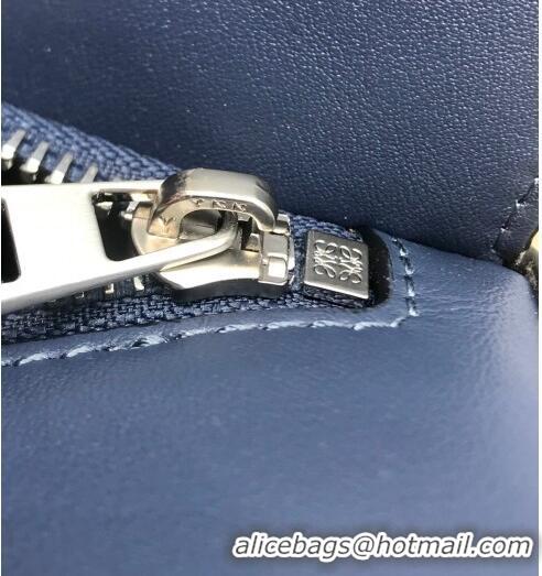 Promotional Loewe Small Puzzle Bumbag in Classic Calfskin 10176 Dark Blue 2022