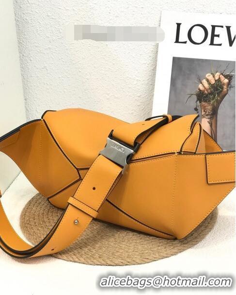 Well CraftedLoewe Small Puzzle Bumbag in Classic Calfskin 10176 Yellow 2022