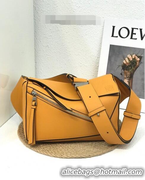 Well CraftedLoewe Small Puzzle Bumbag in Classic Calfskin 10176 Yellow 2022