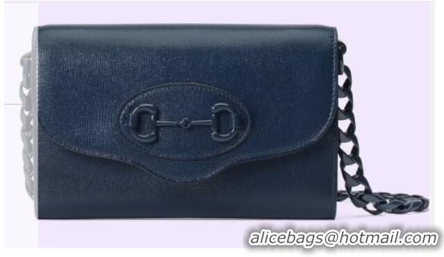 Most Popular Gucci Horsebit 1955 mini bag 724713 Blue