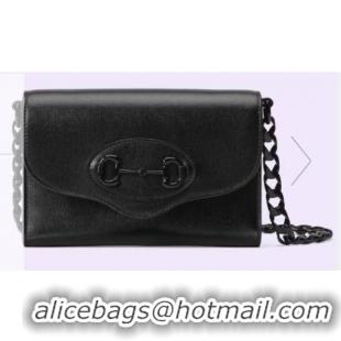 Most Popular Gucci Horsebit 1955 mini bag 724713 Black