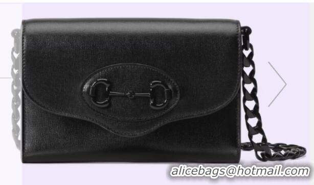 Most Popular Gucci Horsebit 1955 mini bag 724713 Black