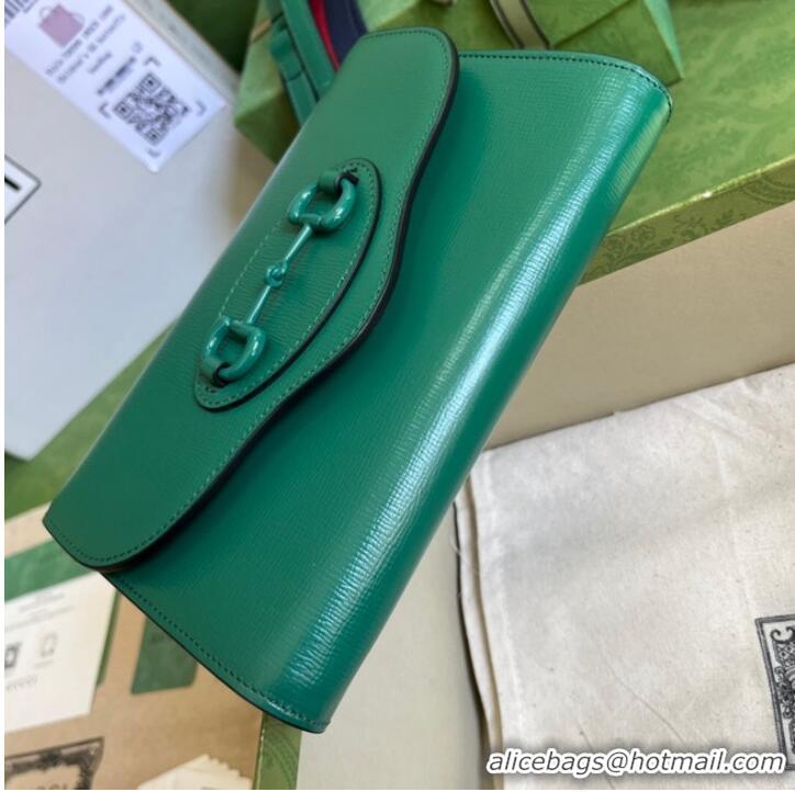 Famous Brand Gucci Horsebit 1955 mini bag 724713 Green