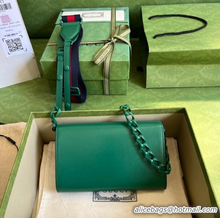 Famous Brand Gucci Horsebit 1955 mini bag 724713 Green