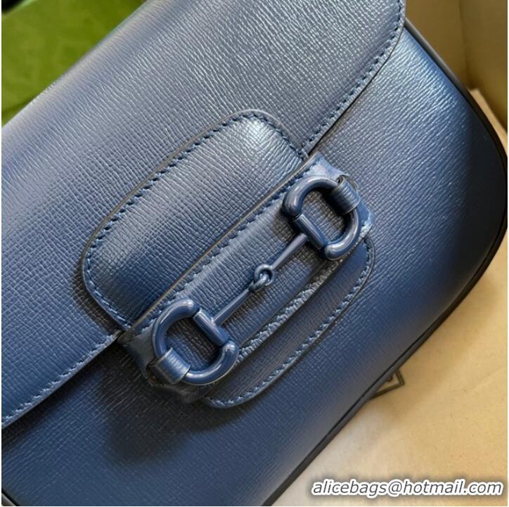 Affordable Price Gucci Horsebit 1955 small shoulder bag 726226 Blue