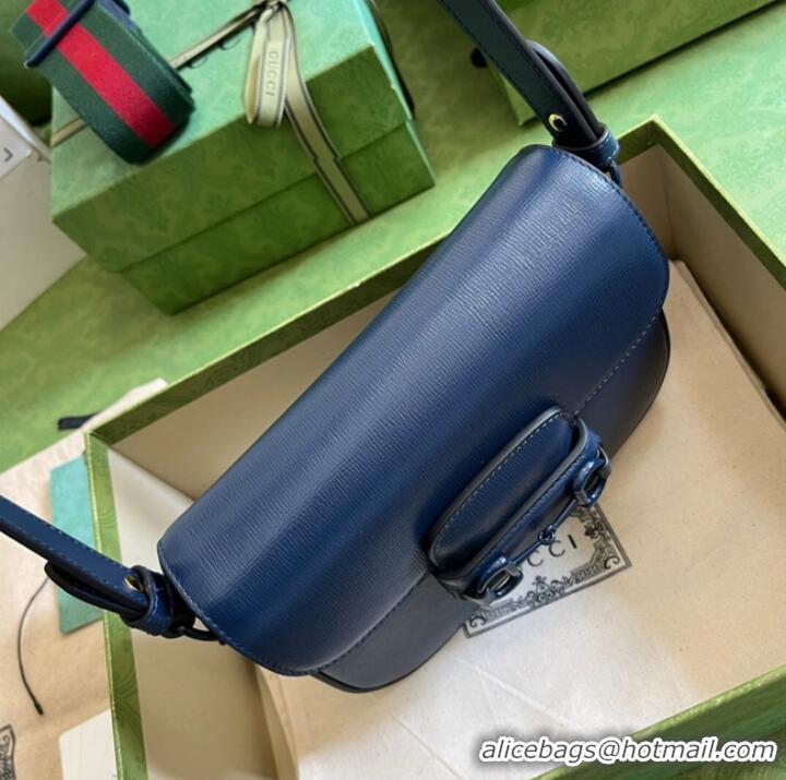 Affordable Price Gucci Horsebit 1955 small shoulder bag 726226 Blue