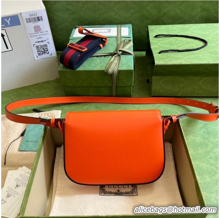 Pretty Style Gucci Horsebit 1955 small shoulder bag 726226 Orange