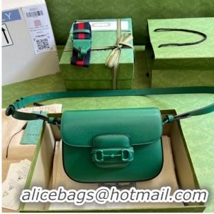 Most Popular Gucci Horsebit 1955 small shoulder bag 726226 Green