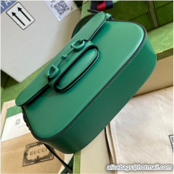 Most Popular Gucci Horsebit 1955 small shoulder bag 726226 Green