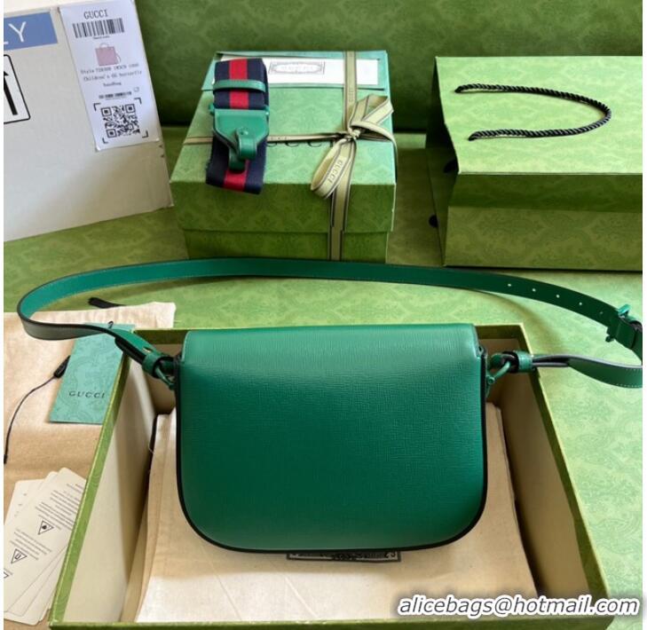 Most Popular Gucci Horsebit 1955 small shoulder bag 726226 Green