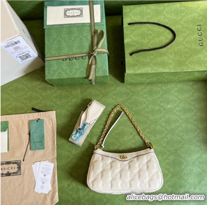 Elegant Promotional Gucci GG Matelasse handbag 735049 white