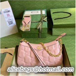 Good Quality Gucci GG Matelasse handbag 735049 Pink