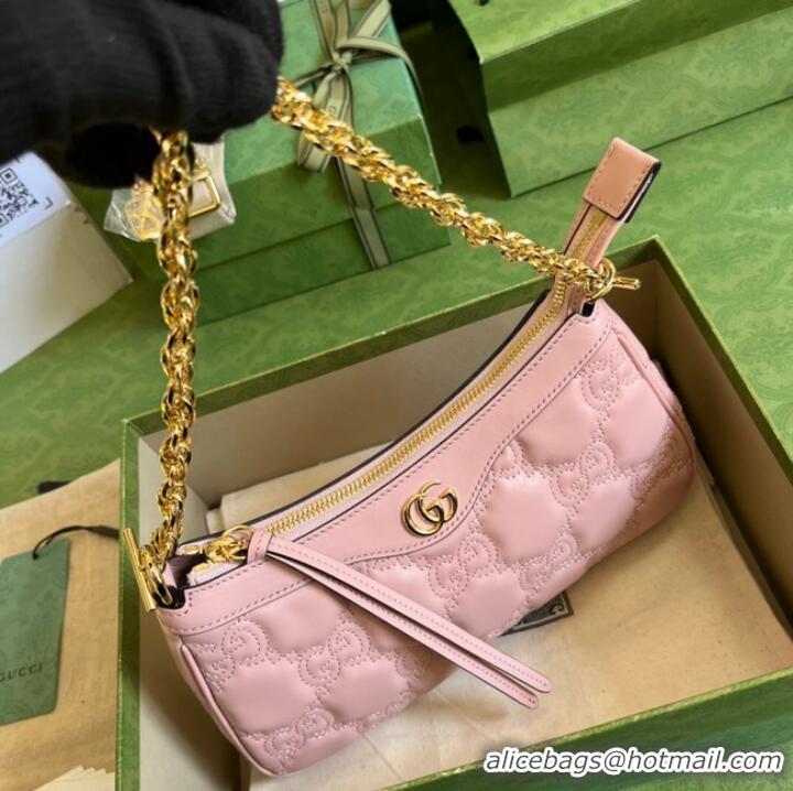 Good Quality Gucci GG Matelasse handbag 735049 Pink