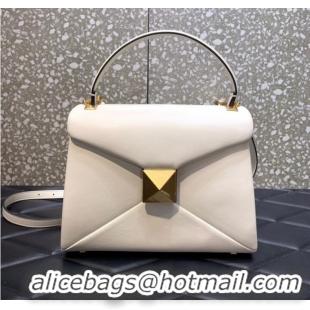 Reasonable Price VALENTINO ONE STUD Small sheepskin shoulder bag WB0K83H white