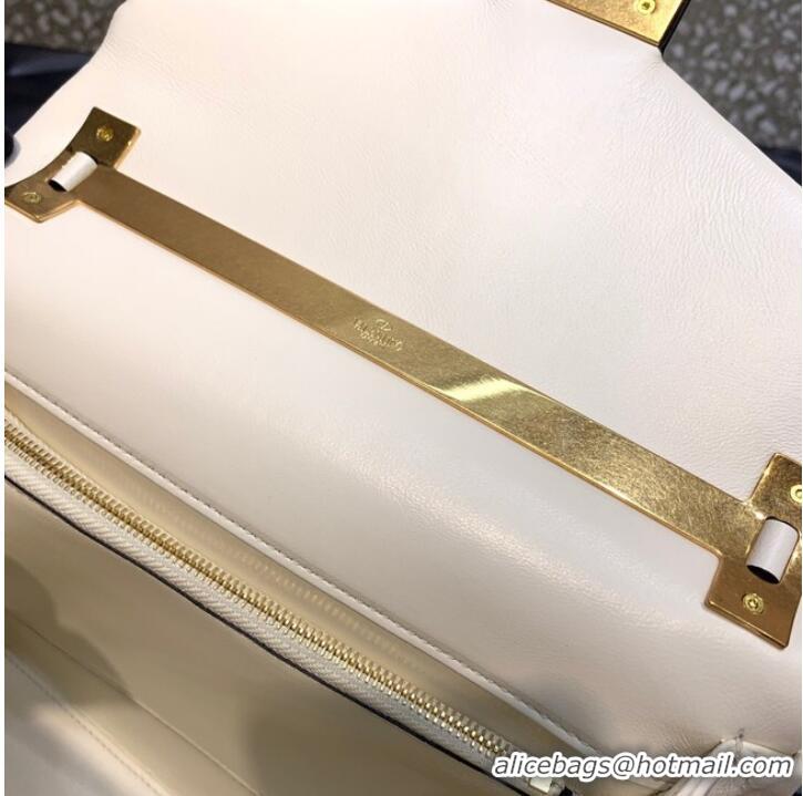 Reasonable Price VALENTINO ONE STUD Small sheepskin shoulder bag WB0K83H white