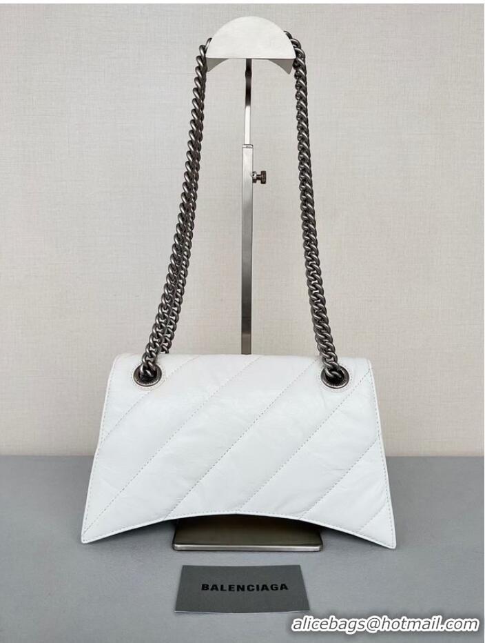 Reasonable Price Balenciaga HOURGLASS Wallet With Chain 92885 WHITE