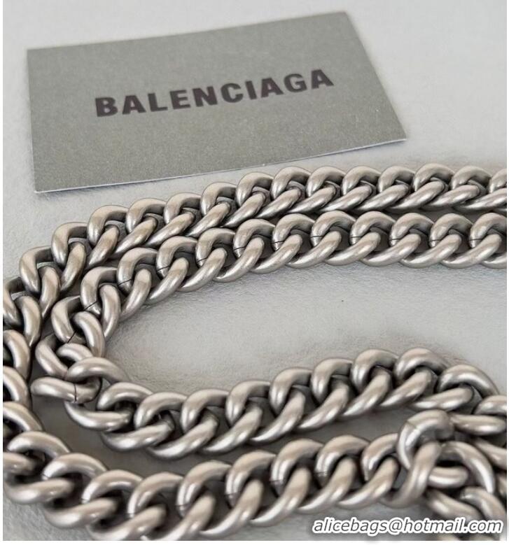 Reasonable Price Balenciaga HOURGLASS Wallet With Chain 92885 WHITE