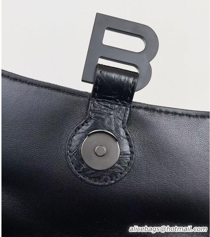 Grade Quality Balenciaga HOURGLASS Wallet With Chain 92885 BLACK